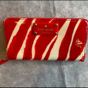 Brand New Kate Spade Zebra Wallet